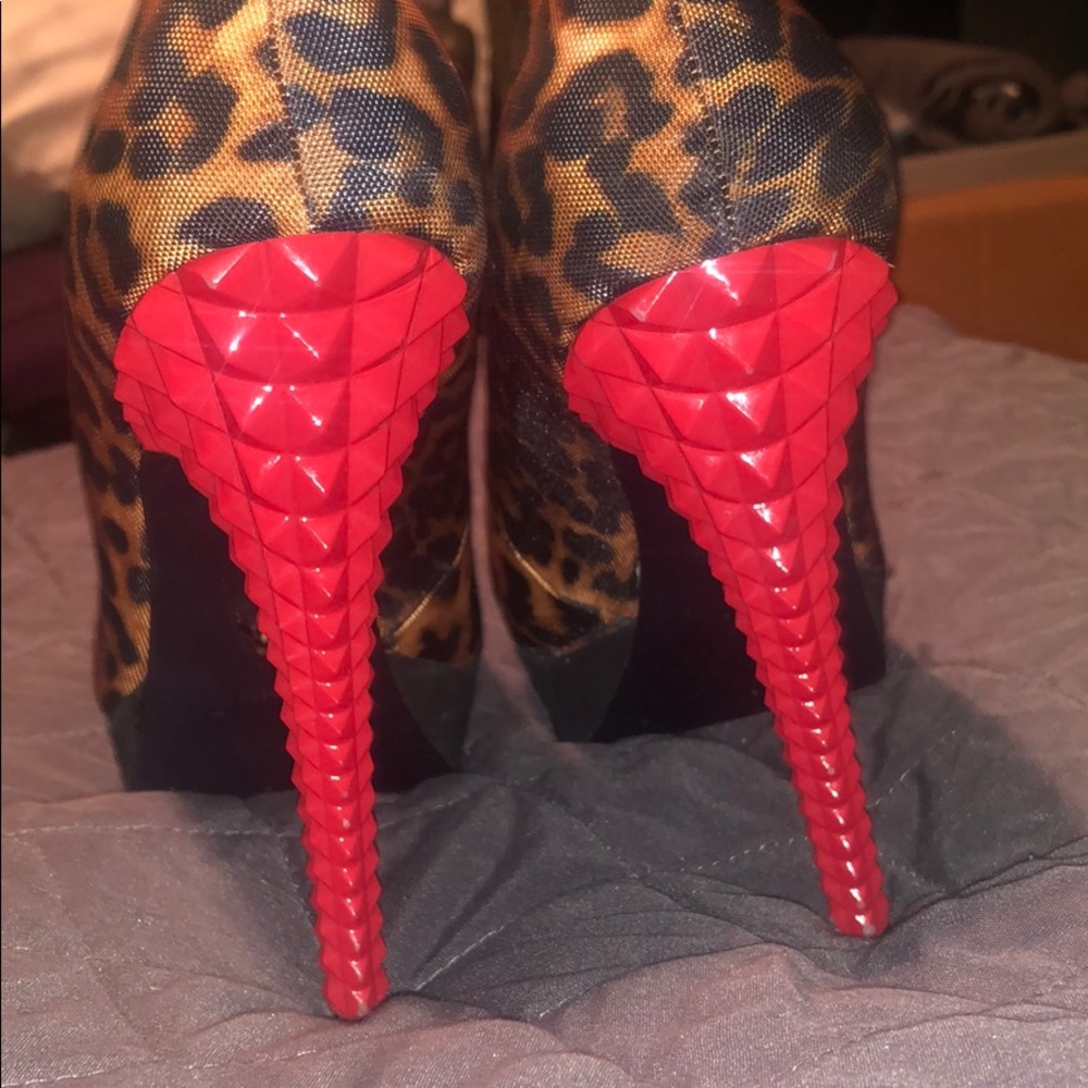 Rachel Roy studded platform pumps